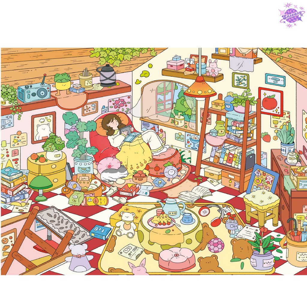 Plus Dream House 9.0 – 3D Miniature Sticker Scenes - 4 Theme Sets: Night House | Garden House | Treehouse | Warm House