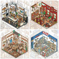 Travel Journal: Japan – 3D Miniature Scene Sticker – 4 Theme Sets: Convenience Store | Oden Shop | Manga House | Variety Store